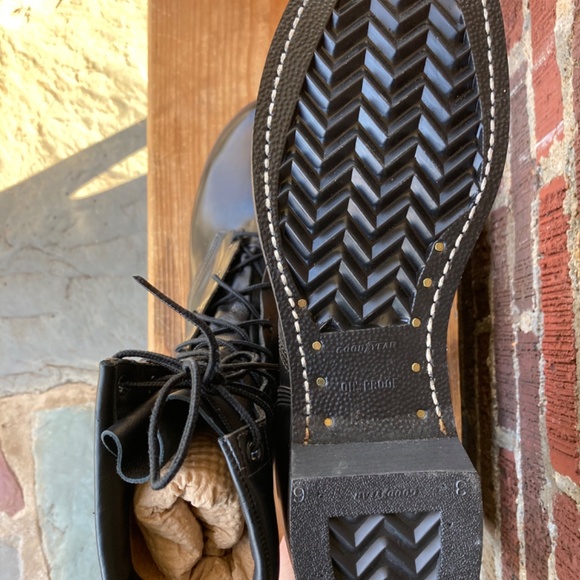 MINT CONDITION Vintage US Army 1980s Men’s M-1966 Leather Combat Boots Size 15 - Picture 4 of 6